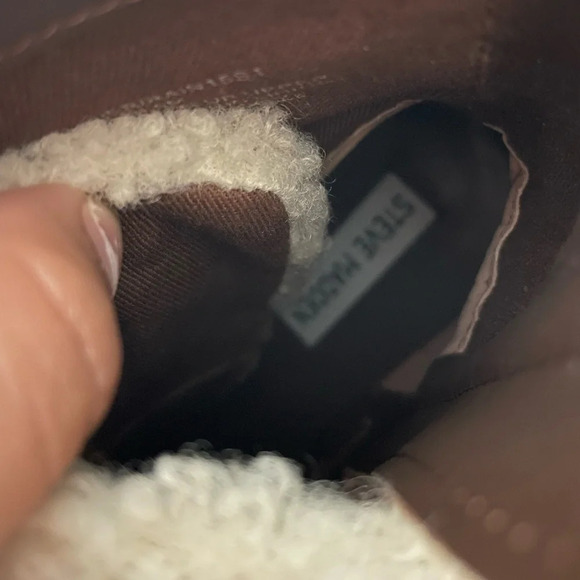 Steve Madden Rainer Lace Front Chunky Boots Suede NEW​​ - Picture 10 of 13